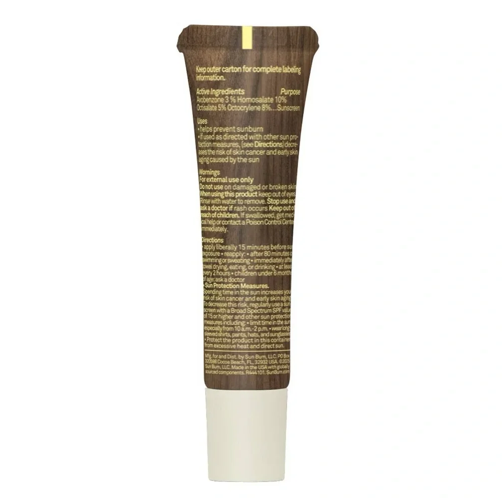 3/$15 🌸 Sun Bum SPF 30 Lip Balm Tube Clear Sunscreen Coconut Aloe Vitamin E